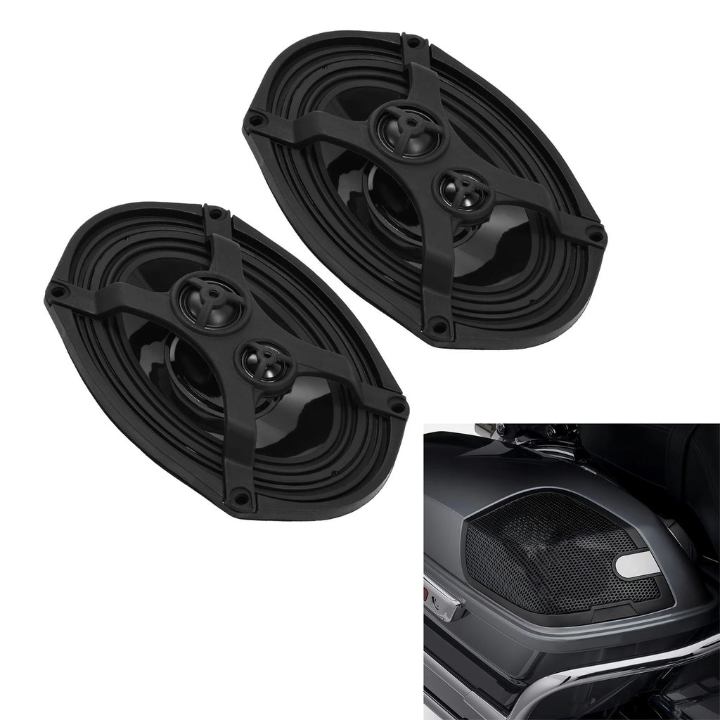 Hard Saddlebag Lid Speakers for Harley Touring Street Glide (2014–2026) 6"x9"