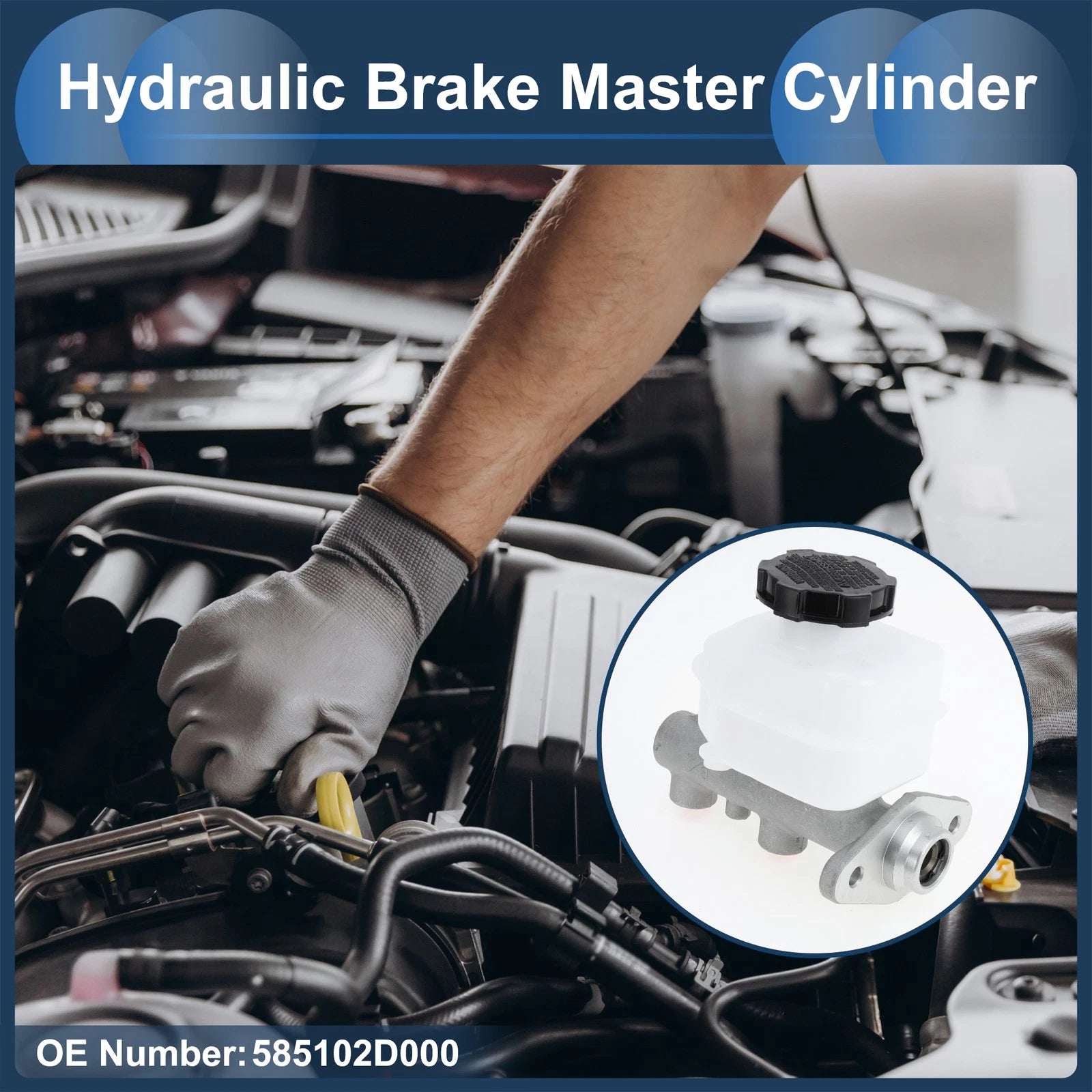 Brake Master Cylinder Reservoir No.585102D000 for Hyundai Elantra (2001–2003)