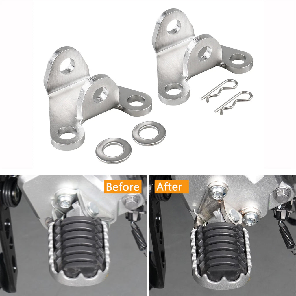 Pair Footpeg Lowering Bracket for Yamaha Tenere 700 XTZ07 (2019–2024)