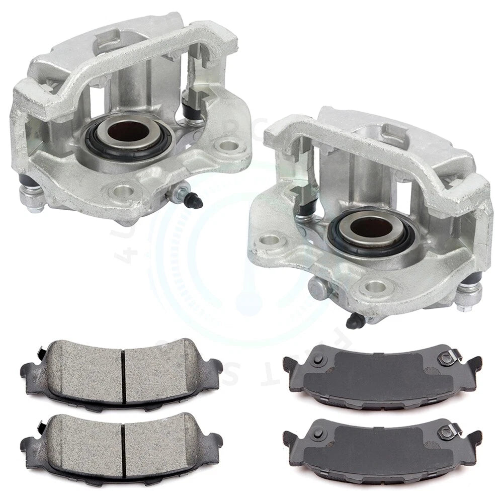 Rear Brake Calipers and Ceramic Pads for GMC Sierra 1500 (2007–2014)