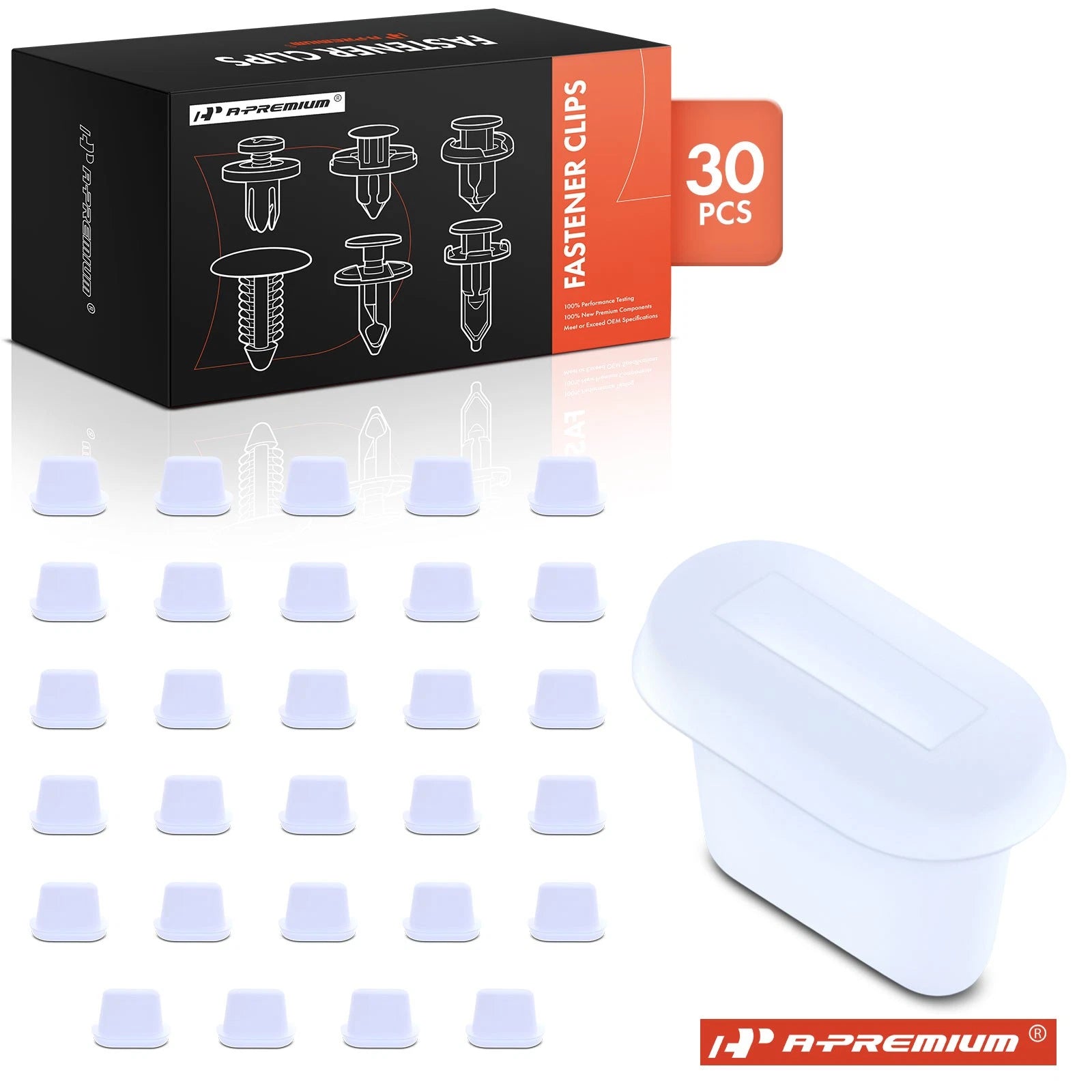 30x Nylon Door Panel Trim Pad Retainer Clips for Chevrolet