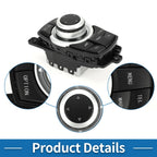 Steering Wheel Control Switch No. 65829206446 for BMW 528i (2010–2011) Black