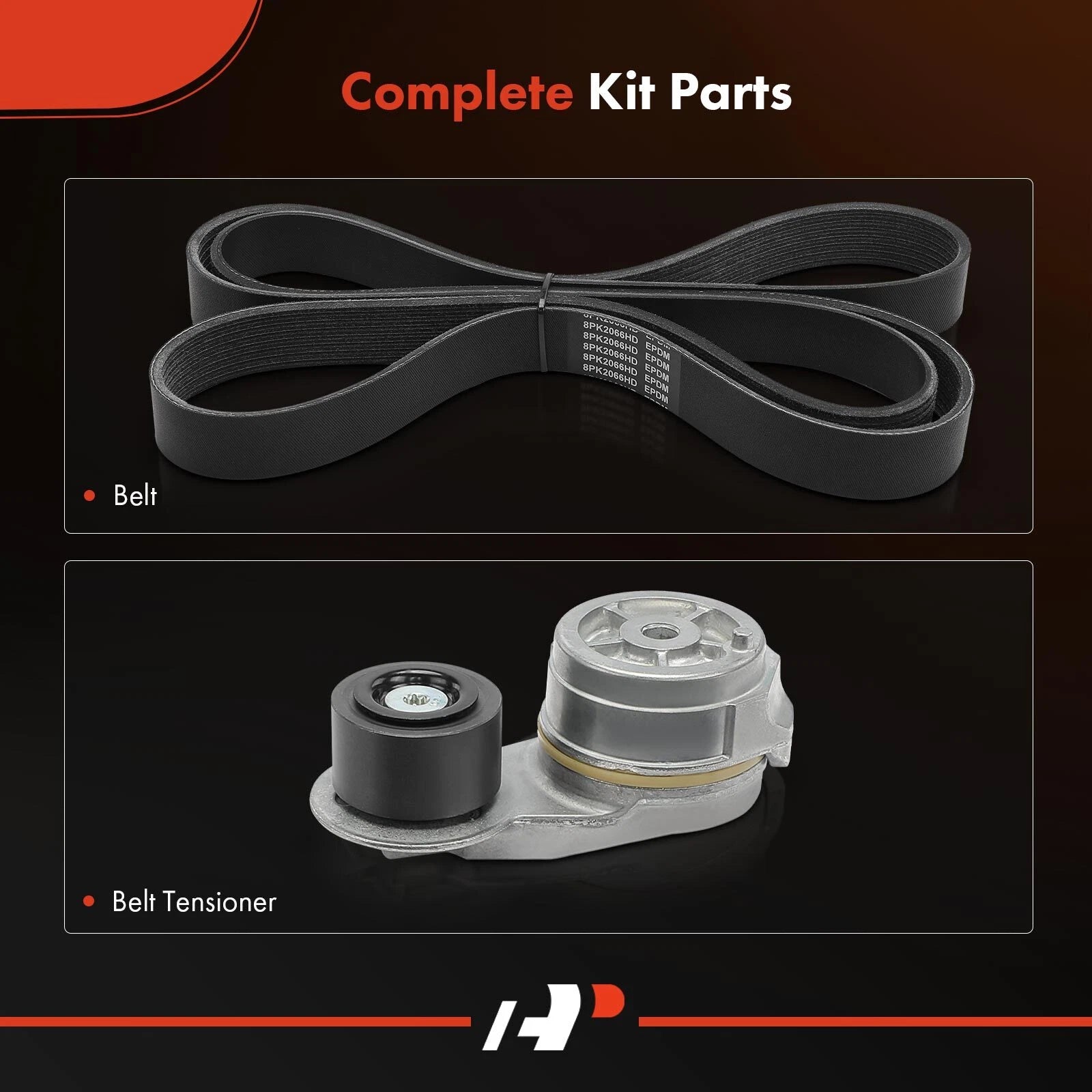 2X Serpentine Belt Drive Component Kit for Chevy S10 (1994-1997)