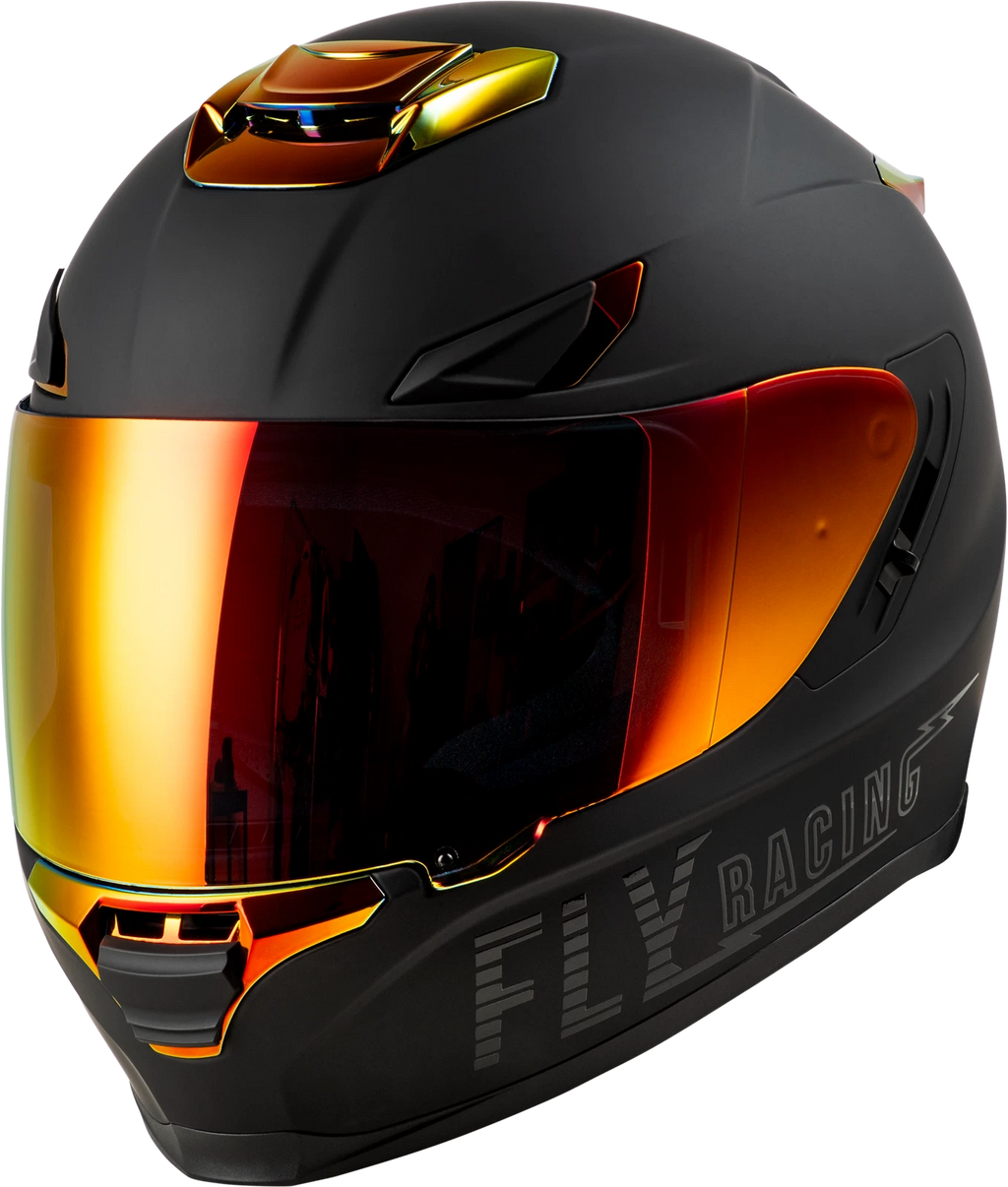 FLY RACING Sentinel Recon Helmet for Street (2024) Matte Black/Fire Chrome Medium