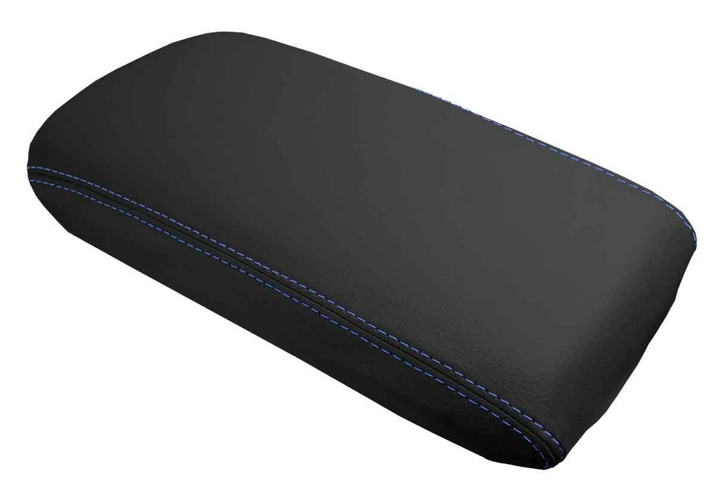 Leather Console Lid Armrest Cover for Lexus RX350 (2010–2015) Blue Stitch
