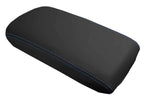 Leather Console Lid Armrest Cover for Lexus RX350 (2010–2015) Blue Stitch