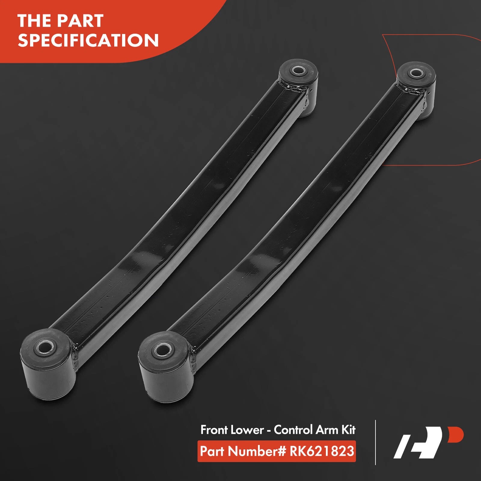 2X Front Lower Control Arm Kit for Jeep Wrangler (2007-2017)