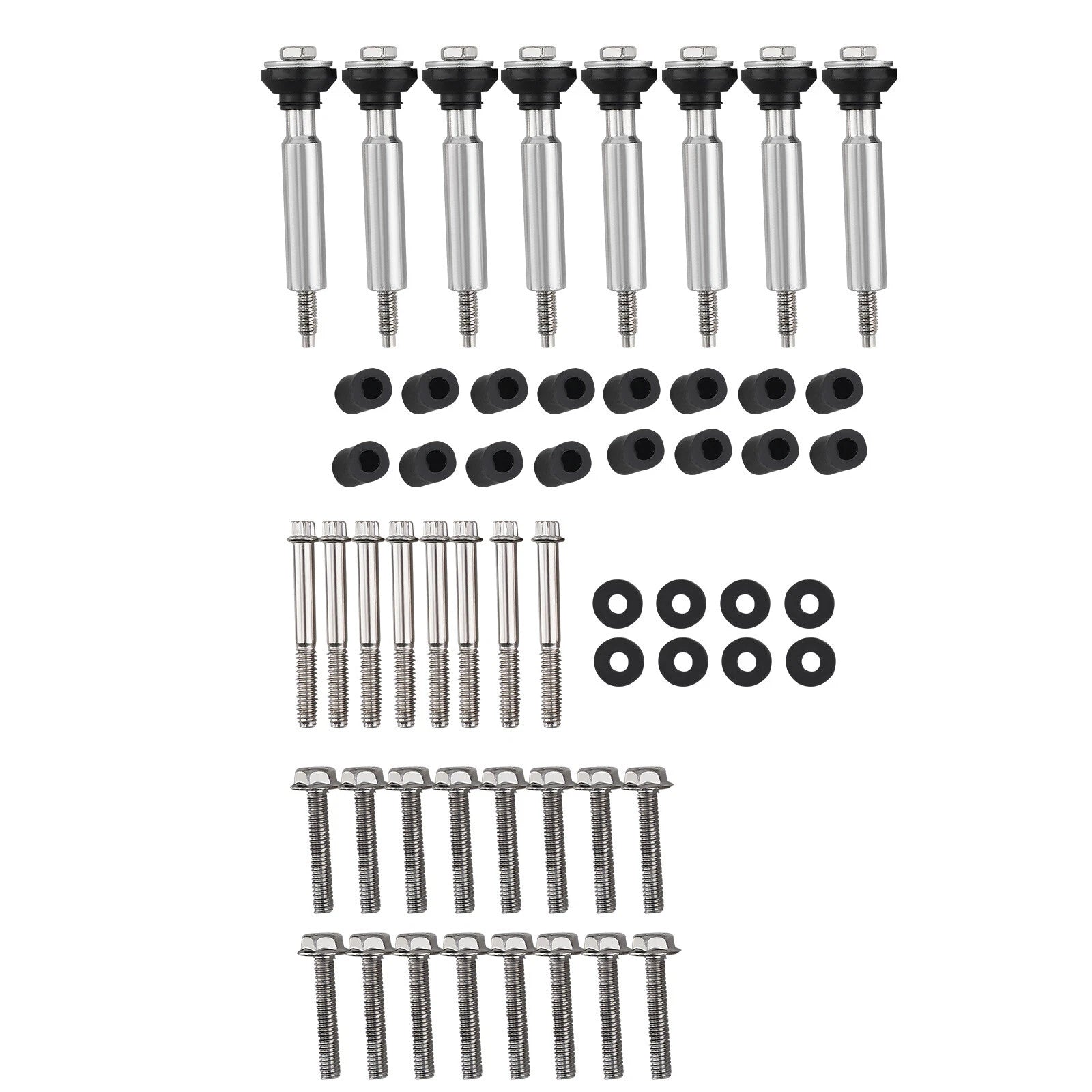Aluminum Finned Valve Covers for LS Engines (Year Range Not Specified)