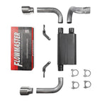 2.5" Dual Exhaust Kit for Jeep Wrangler (2018–2025) Flowmaster 80 Series w/ Tip