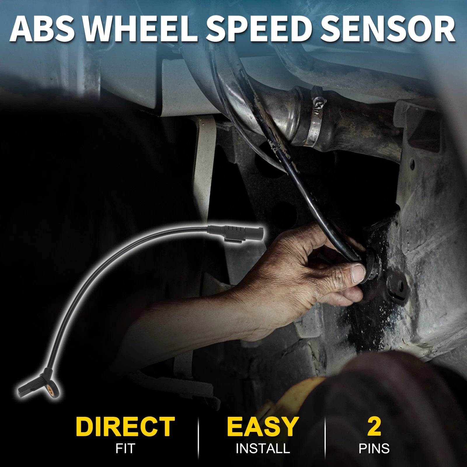 Rear Left ABS Wheel Speed Sensor for Mercedes-Benz GL320 GL350 (2007–2012) No.A1644405641