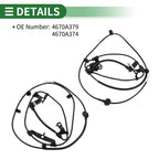 ABS Wheel Speed Sensor Kit No. 4670A379 for Mitsubishi Galant (1994–2002)