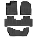 Set of 3 Row Floor Mats for Acura MDX (2014–2020) TPE Rubber All Weather