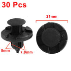 30 Pcs Black Plastic Rivet Clips for Nissan Teana Tiida (2003–2019)