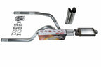 2.5" Dual Exhaust Kit for Dodge Dakota (1987–1996) - Cherry Bomb Slash Tips