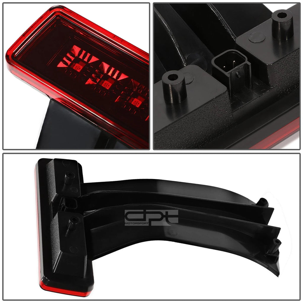 LED Rear Third Brake Light for Jeep Wrangler (2007–2017) Red Housing