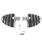 Chrome Front Foot Pegs Footrests for Honda Shadow ACE VT750 VTX 1300C (2000-2007)