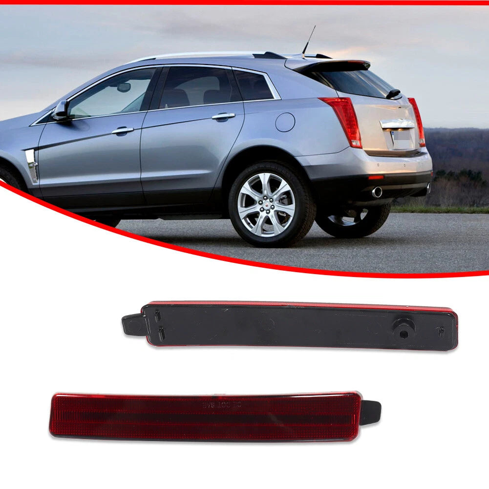 2X Red Lens Rear Bumper Reflector Lights for GMC Acadia Cadillac SRX (2007–2016)