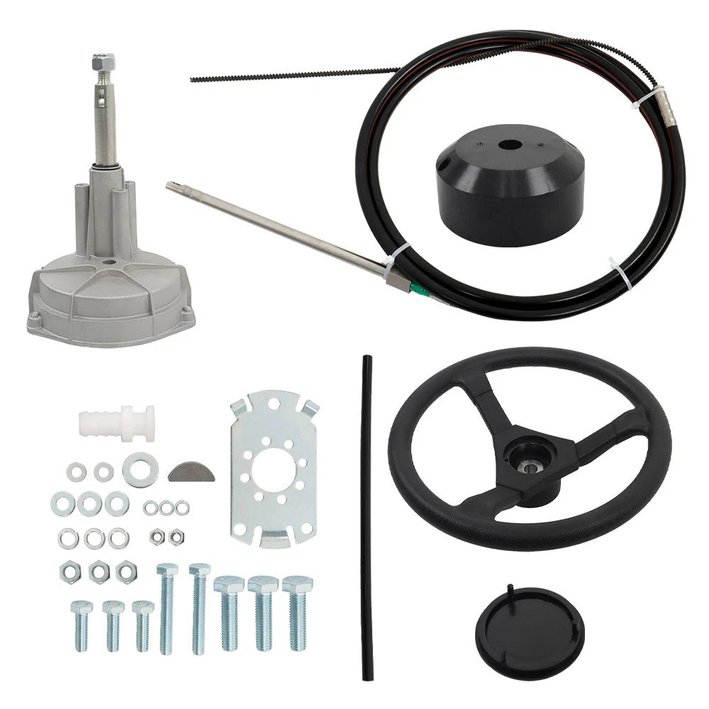 Boat Rotary Steering System for Outboard Motor (15 Feet)