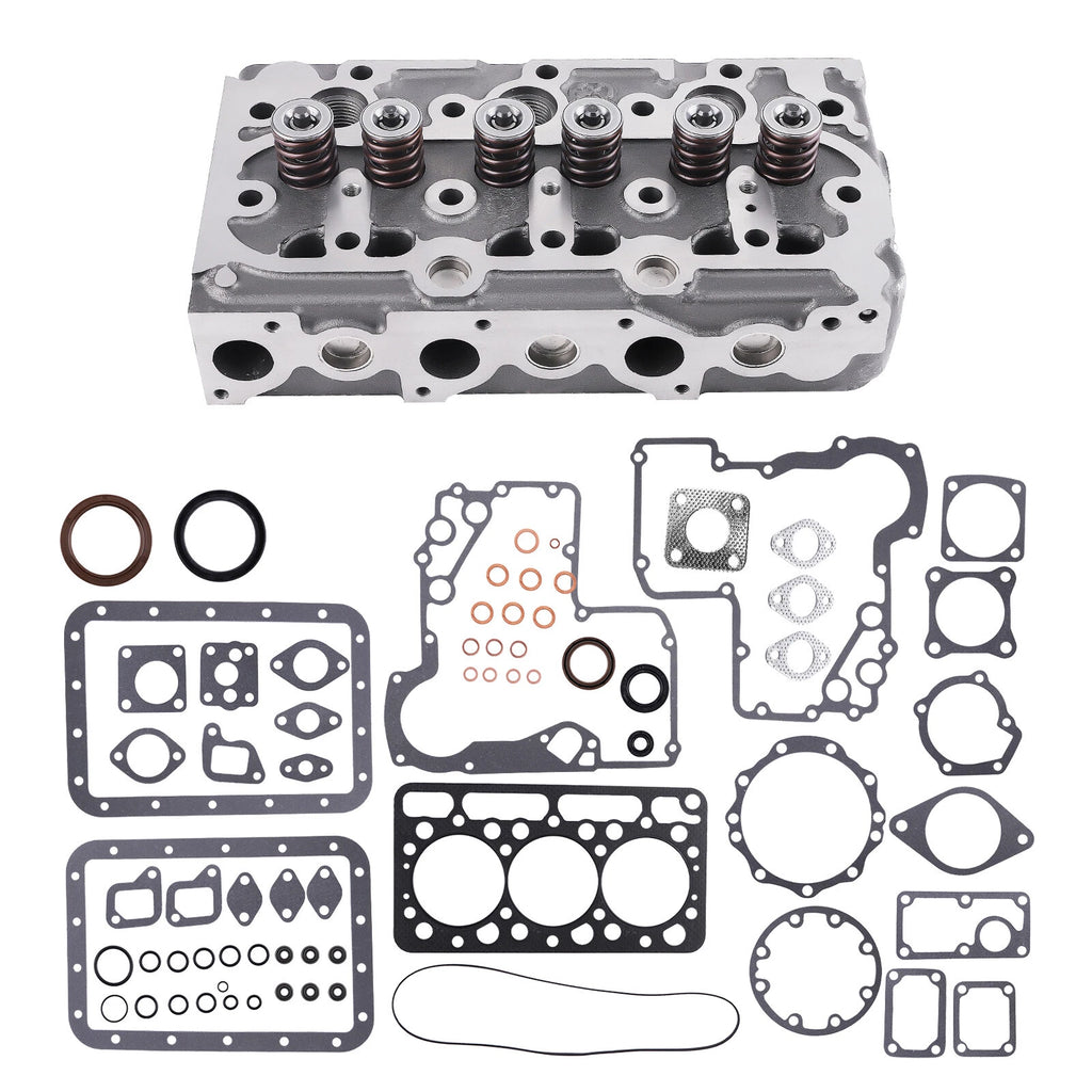 Complete Cylinder Head with Valves & Gasket Kit for Kubota D850 D950 (YYYY–YYYY)