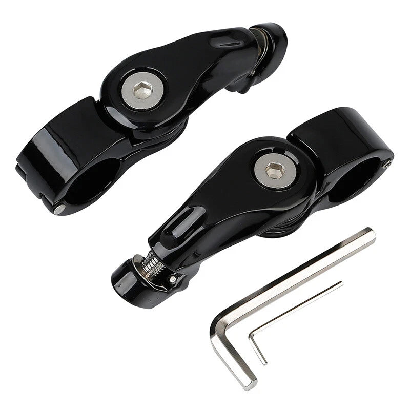 1-1/4" Short Angled Highway Footpeg Pegs for Harley Touring Softail