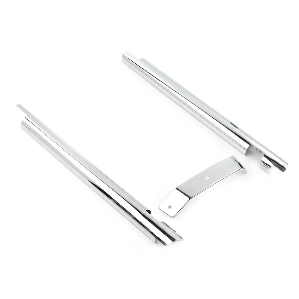 Chrome Down Tube Frame Covers for Harley Softail Twin Cam (2000-2006)