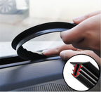 1.6M U Type Rubber Sound Seal Strip for Universal Car Dashboard Edges