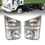 Set of 2 Headlights for Isuzu NPR/NPR-HD/NQR/NRR (2008–2020)