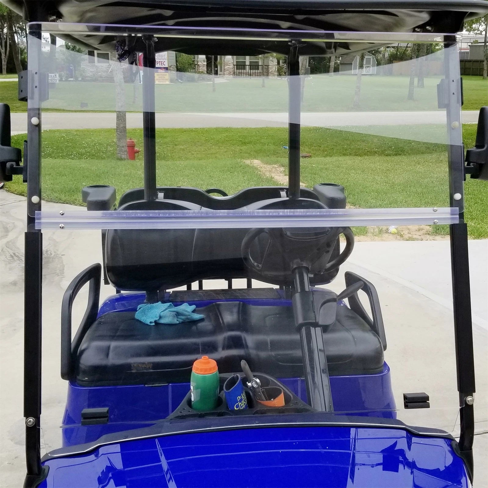 Folding Windshield for Yamaha Drive G29 (2007–2016) Clear Windscreen