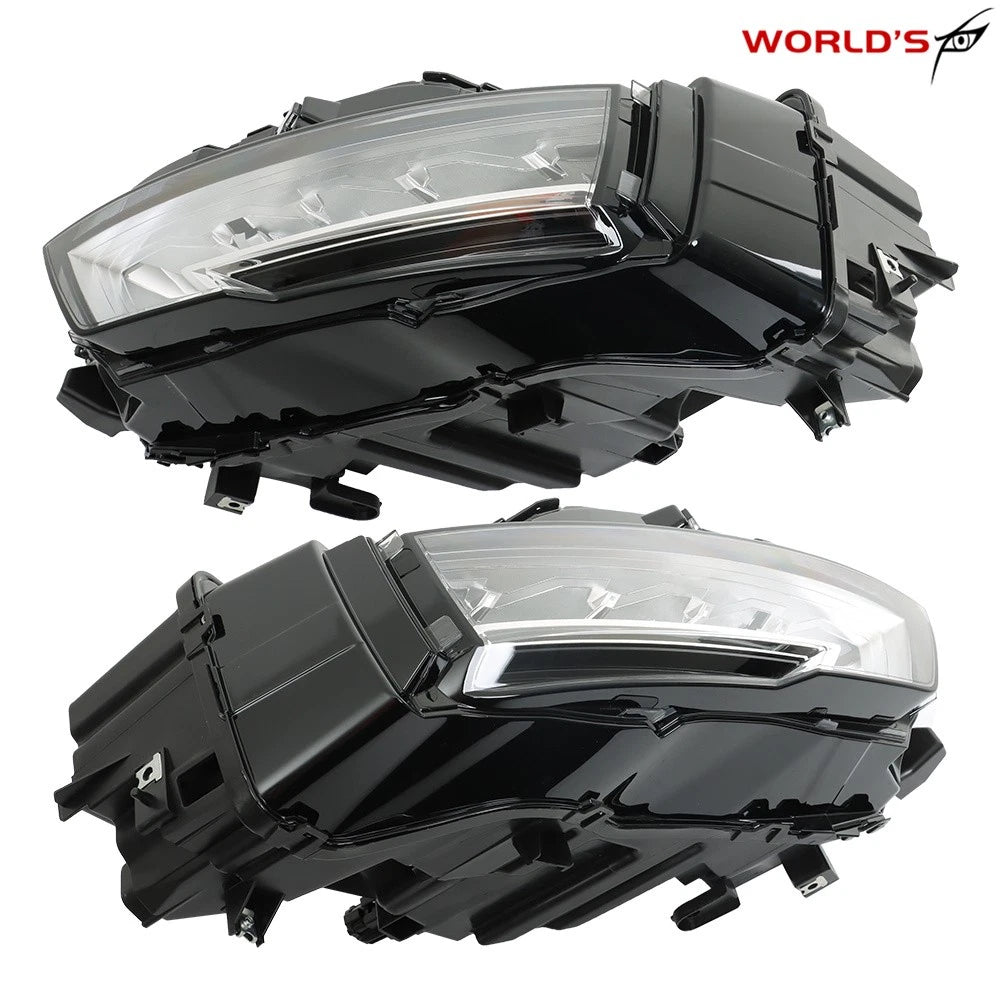 Set of 2 Chrome LED Headlights for Nissan Rogue SL/SV (2021–2023)