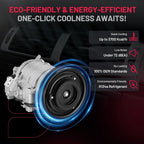 AC Compressor with Clutch for Honda Accord & Crosstour (2008–2015)