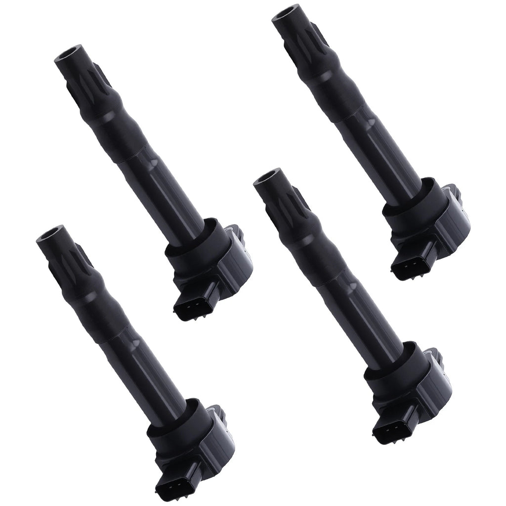 4X Engine Coil Set for Mitsubishi Galant Eclipse (2004–2012) UF532 E1032 Black