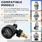 Brass Air Gauge Release Valve Assembly for Jandy CL CV DEL DEV JS Series