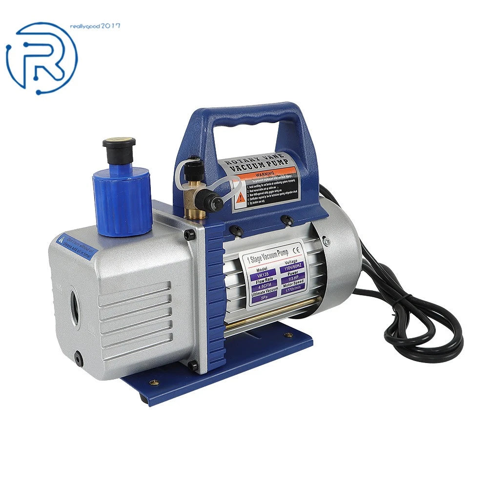 Rotary Vane Air Vacuum Pump 110V 1/3 HP 4.5 CFM for Automotive