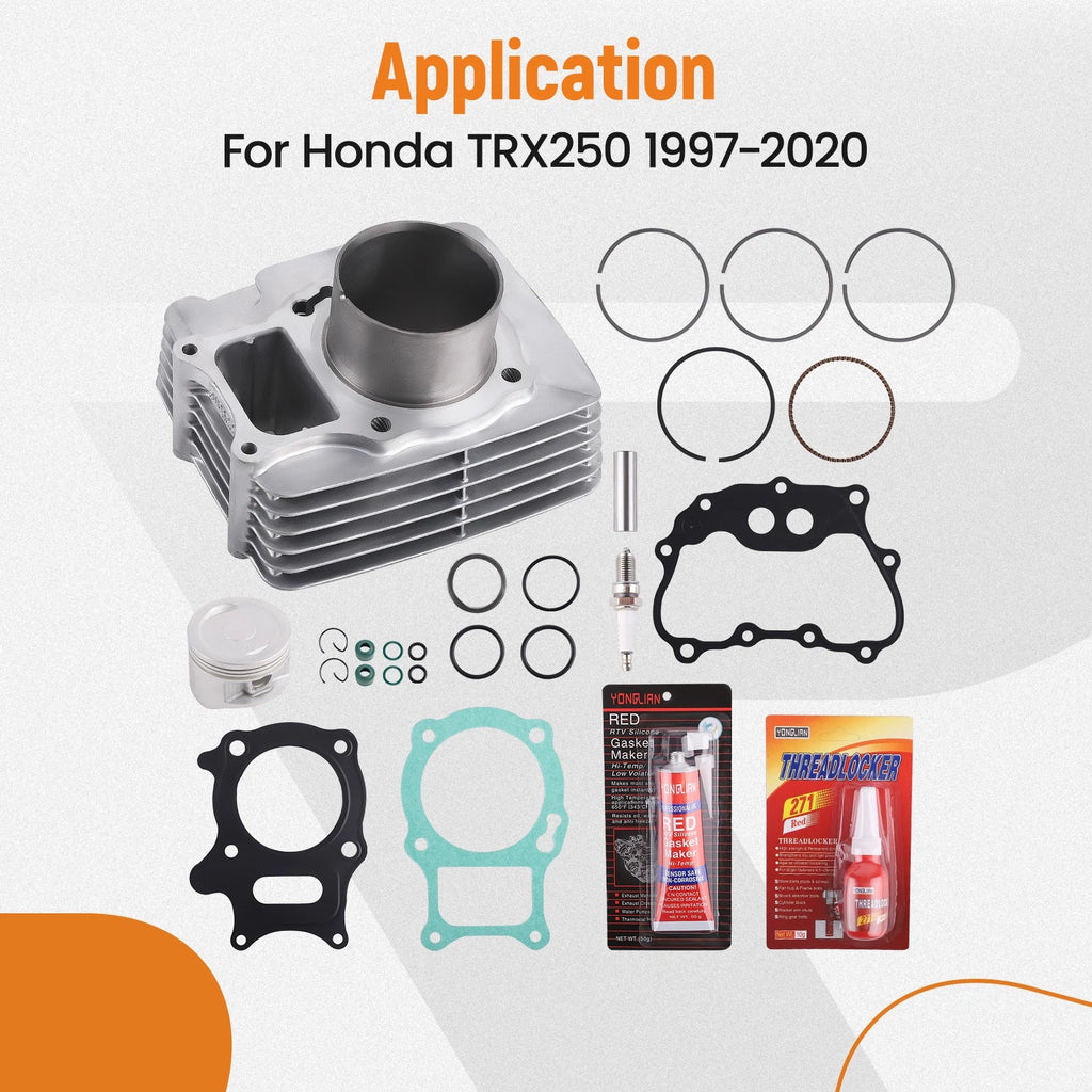 Cylinder Piston Gasket Ring Kit for Honda Recon 250 Sportrax 250 (1988–1992)