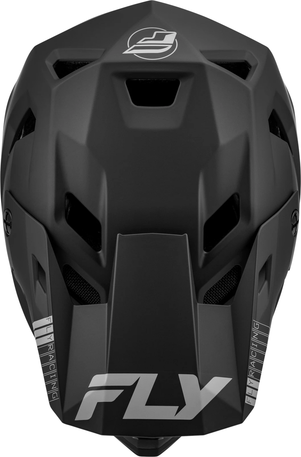 Rayce Full-Face Bicycle Helmet for FLY RACING (Matte Black, Large)