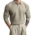 Set of 4 Solid Color Knitted Pullover Sweaters for Polo