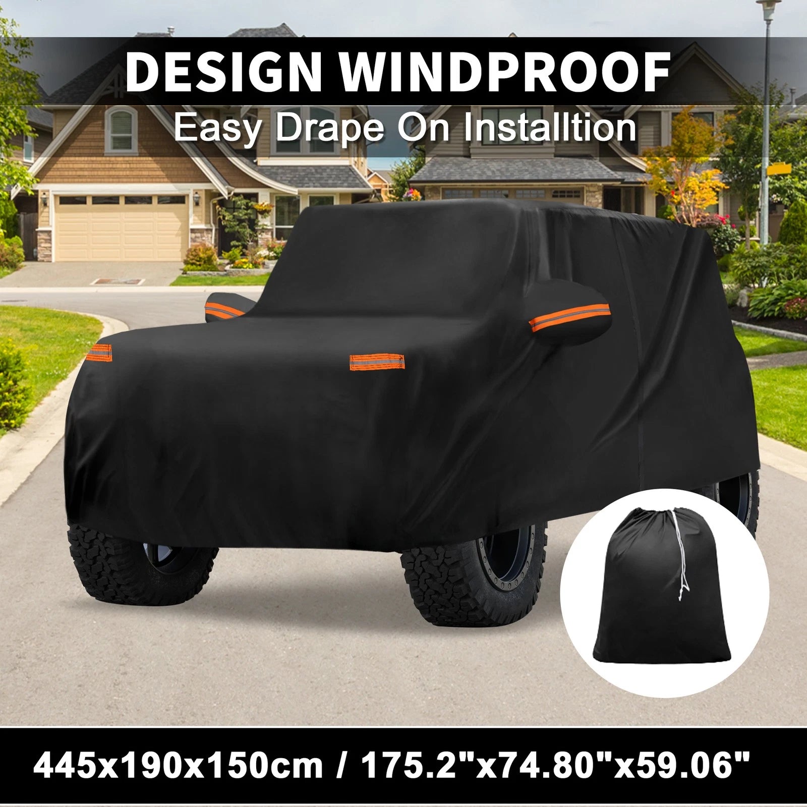 Waterproof 210D-PU Car Cover for Ford Bronco Sport (2021–2023)