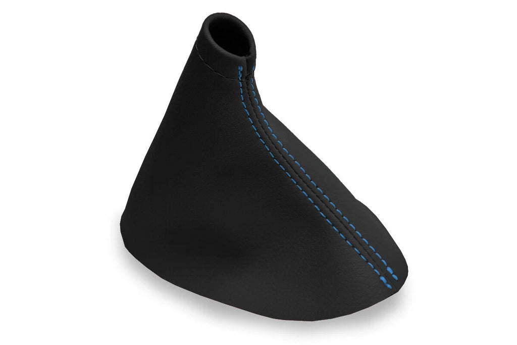 Leather Manual Shift Boot Cover for BMW E28 (1982–1988) Blue Stitch