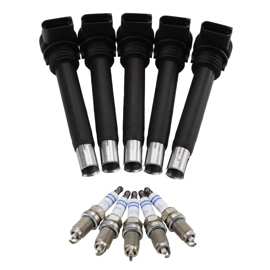 Set of 5 Ignition Coils for Volkswagen Golf (L5)