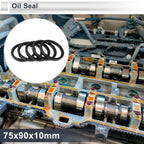 Set of 5 Oil Seal Rotary Shaft Seal Nitrile Rubber 75x90x10mm