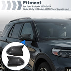 2X Rearview Mirror Cover for Ford Explorer (2020–2024) - Ox Horn