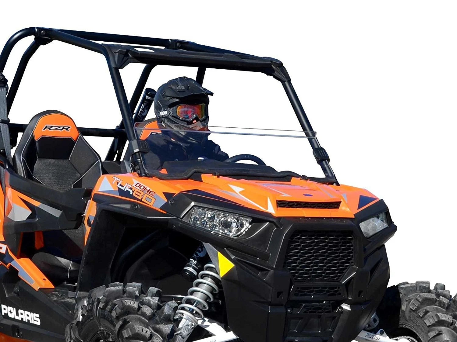 Half Windshield for Polaris RZR XP Turbo (2016–2018) - Clear Standard