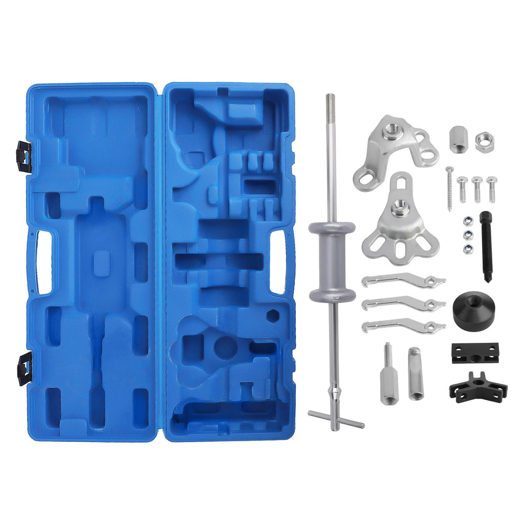 Slide Hammer Dent Puller Tool Kit for Universal Use (17-Piece)