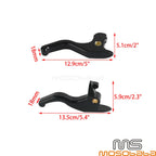 Black Brake Clutch Hand Levers Kit for Harley Softail Fat Boy (2016)