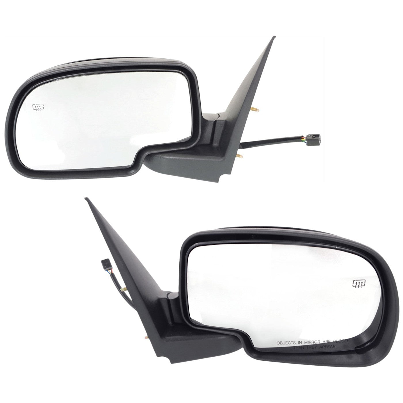 Set of 2 Heated Mirrors for Chevy Yukon Suburban