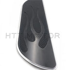 Pair Black Flame Foot Boards for Harley Touring (1984–2016)