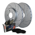 Front Brake Kit 296mm Drilled Rotors & Bosch Pads for HHR Malibu G6 Ion (2006–2011)