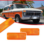 Front Bumper Amber Signal Light Lens for Ford F-100 (1974–1977)