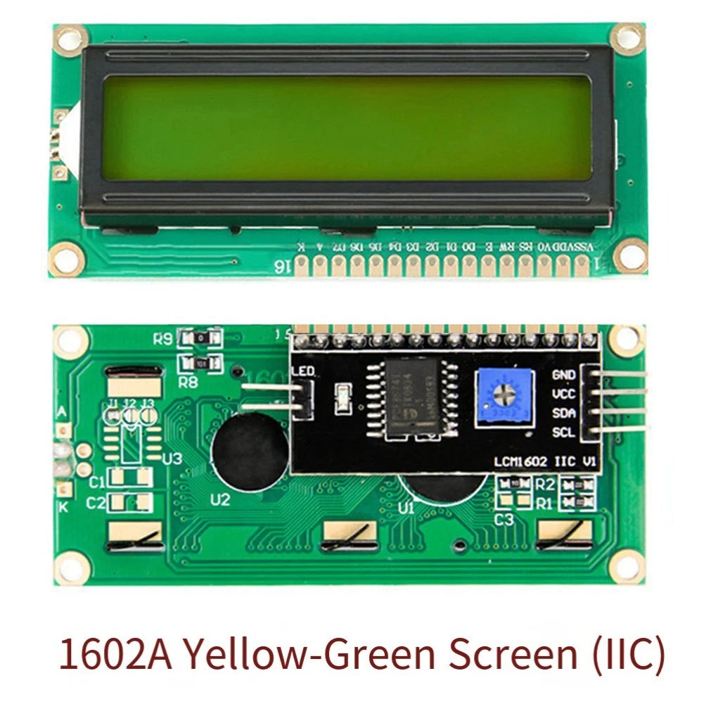 LCD Module Display with Contrast Adjustment for BlueYellow Green