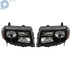 Pair of Halogen Headlamps for Honda Pilot (2012–2015) Black Housing